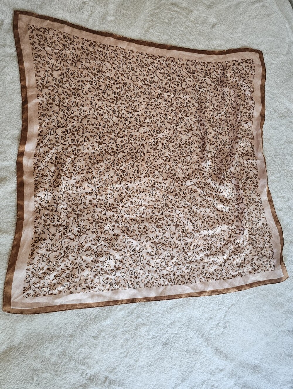 Cleobella Pink Paisley Scarf, 33" × 33"